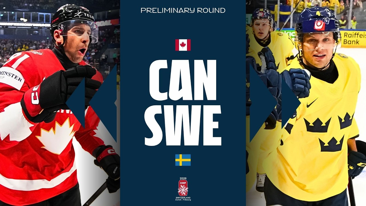 Highlights: Canada vs Sweden | 2026 #MensWorlds