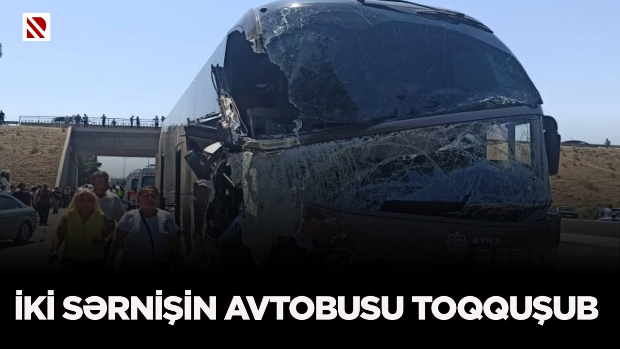 Bakı-Sumqayıt yolunda iki avtobus toqquşması nəticəsində 1 nəfər ölüb, 18 nəfər yaralanıb