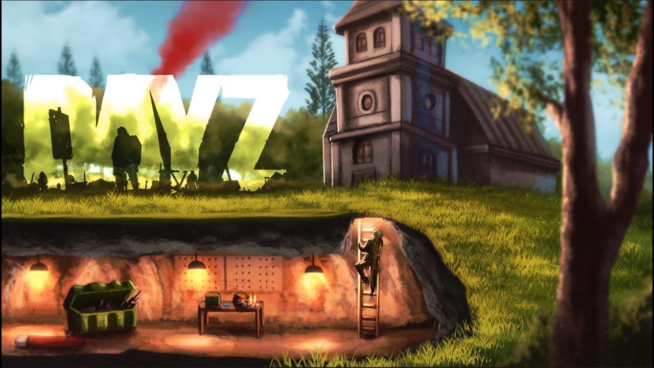 Building a HIDDEN CAVE BASE in DAYZ!