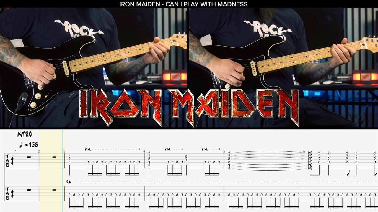 IRON MAIDEN - Can i play with madness [GUITAR COVER + TAB]