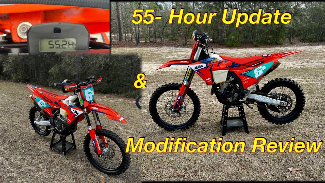 Обзоры и обновления 55-часовой версии KTM 350 XC-F 2023 года