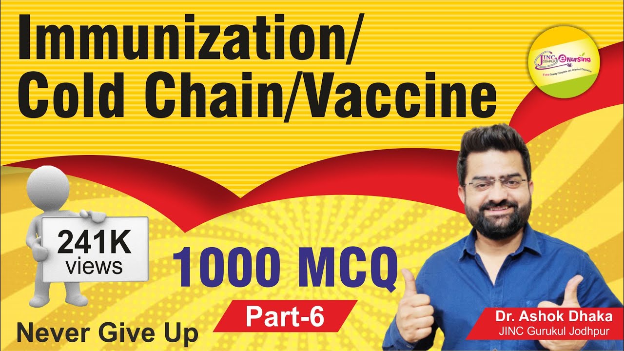 Immunization/Cold chain/Vaccine  -1000 MCQ Part-6