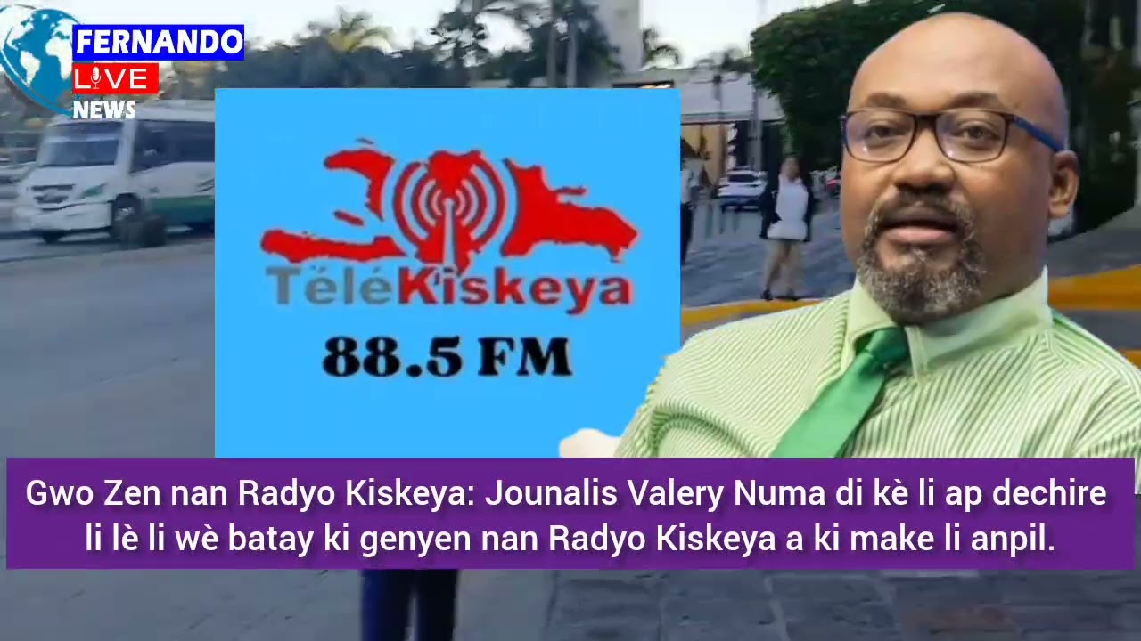 🚨🇭🇹⛳🚨🇭🇹⛳🔥Jounalis Valery Numa di kè li ap dechire li lè li wè batay ki genyen nan Radyo Kiskeya a
