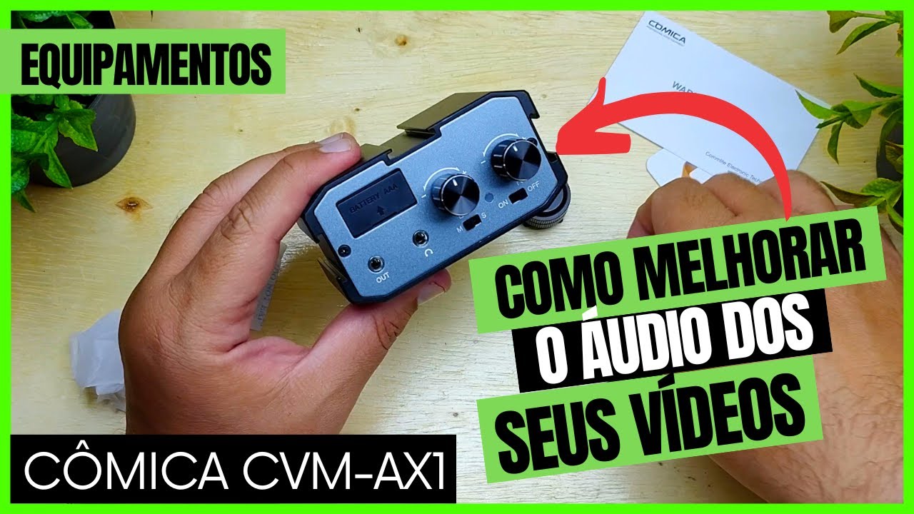 Mixer Comica CVM-AX1 - Melhorando o ÁUDIO NAS FILMAGENS