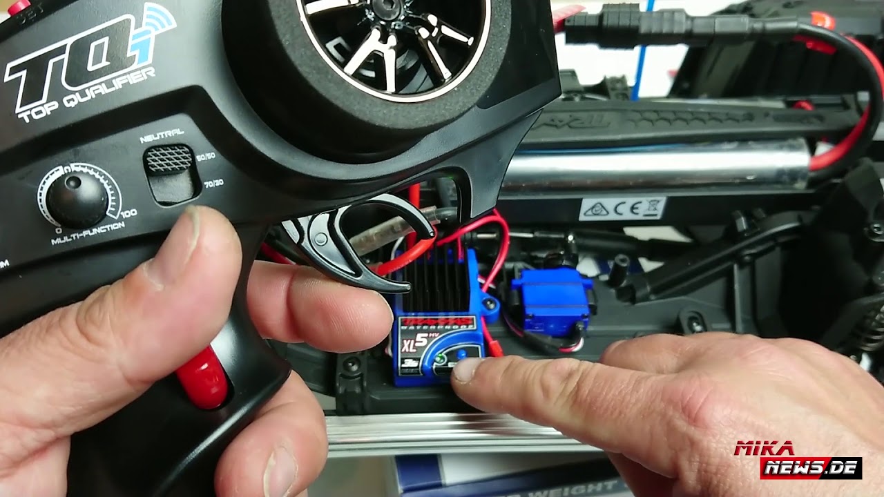 Traxxas TRX-4 - Setup des Fahrreglers und NiMH- / LiPo Modus (Unterspannungserkennung)