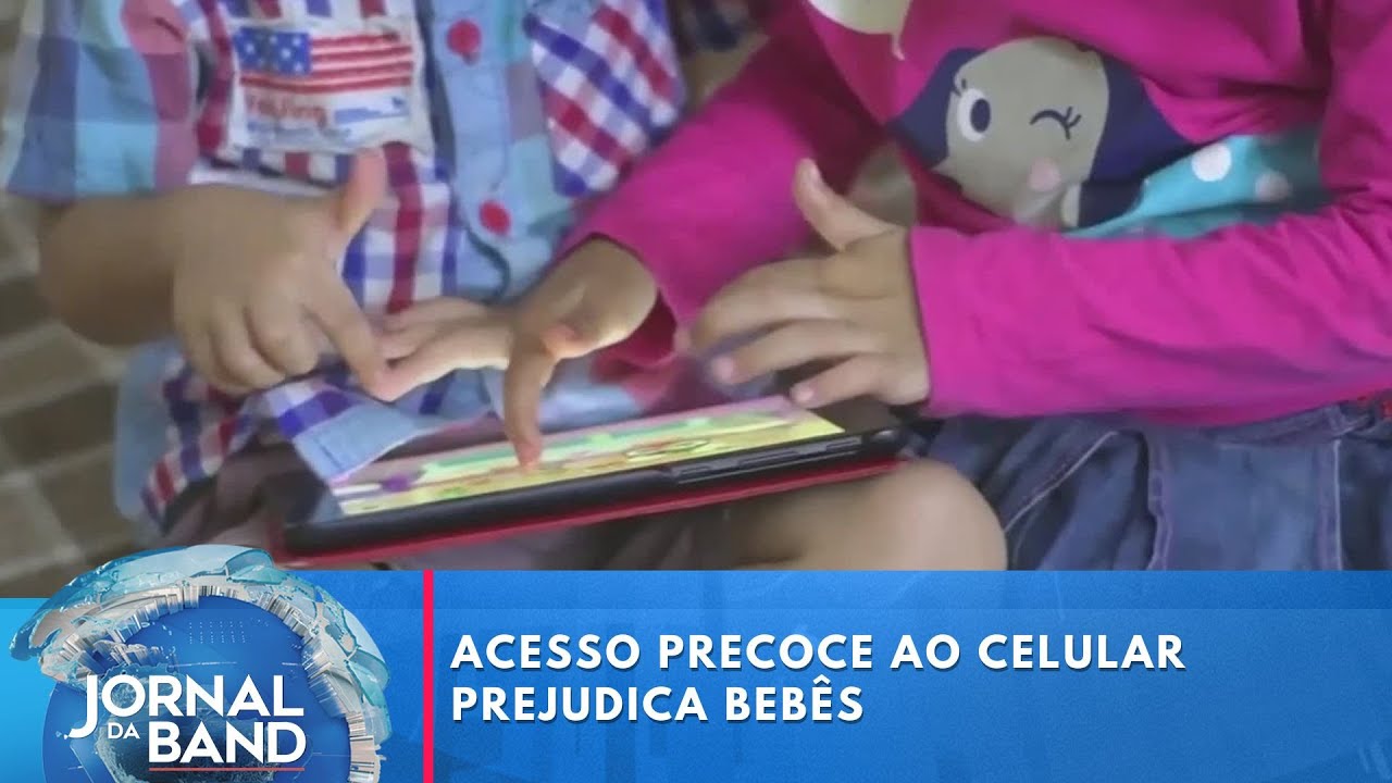 Acesso precoce ao celular prejudica beb&ecirc;s; veja orienta&ccedil;&otilde;es de especialistas | Jornal da Band