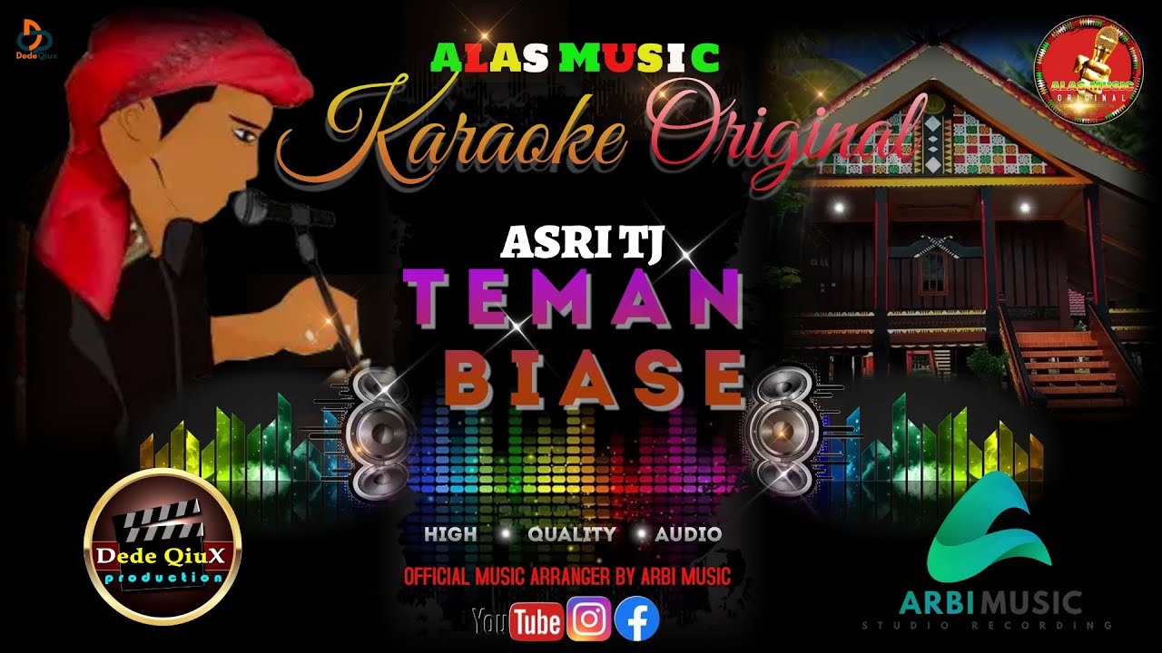 TEMAN BIASE - ASRI TJ || KARAOKE LAGU ALAS MUSIC ORIGINAL