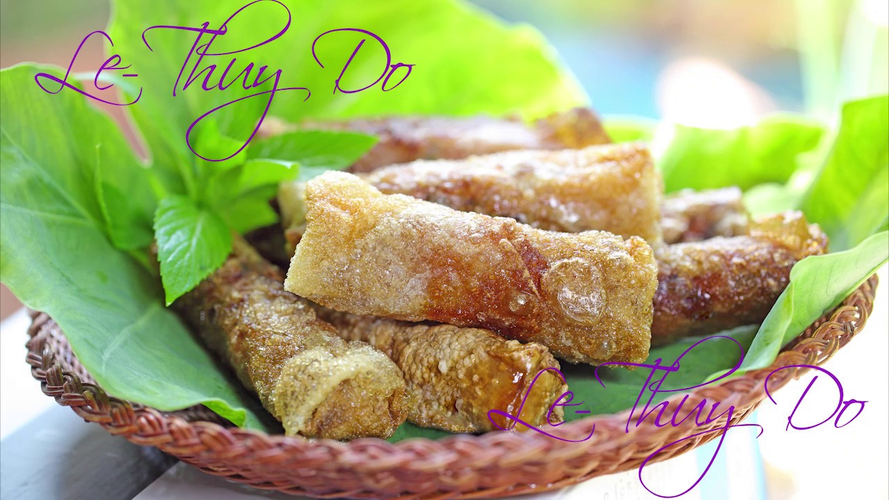 Chả Giò Bánh Tráng Gạo Chiên Giòn Vàng - Golden Crispy Egg Rolls