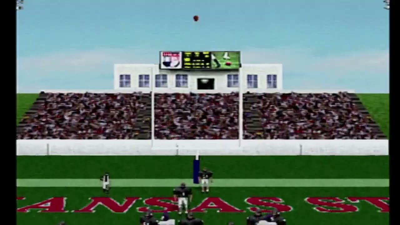 NCAA Football '98 (режим симуляции сезона — дивизион 1 — AA West против Arkansas State Red Wolves...