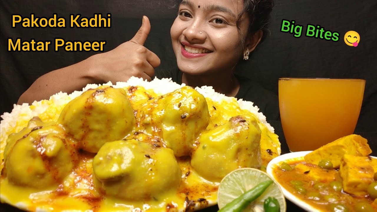 ASMR: EATING KADHI CHAWAL,MATAR PANEER | EATING VIDEOS, FOOD VIDEOS, EATING SHOW, FOOD SHOW,PSK ASMR
