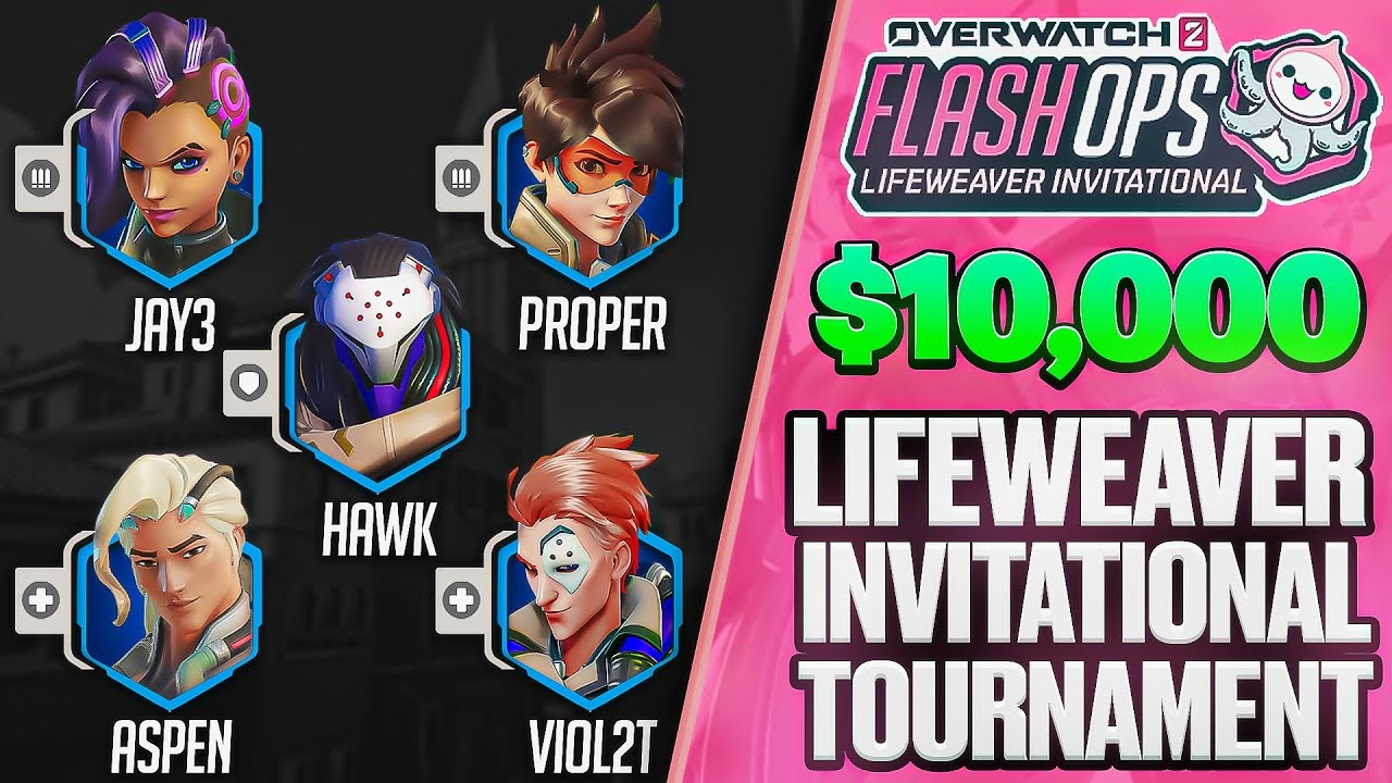 Jay3 Plays in The $10,000 Overwatch 2 Lifeweaver Invitational w/ Aspen, Viol2t, Proper, Hawk & MORE!