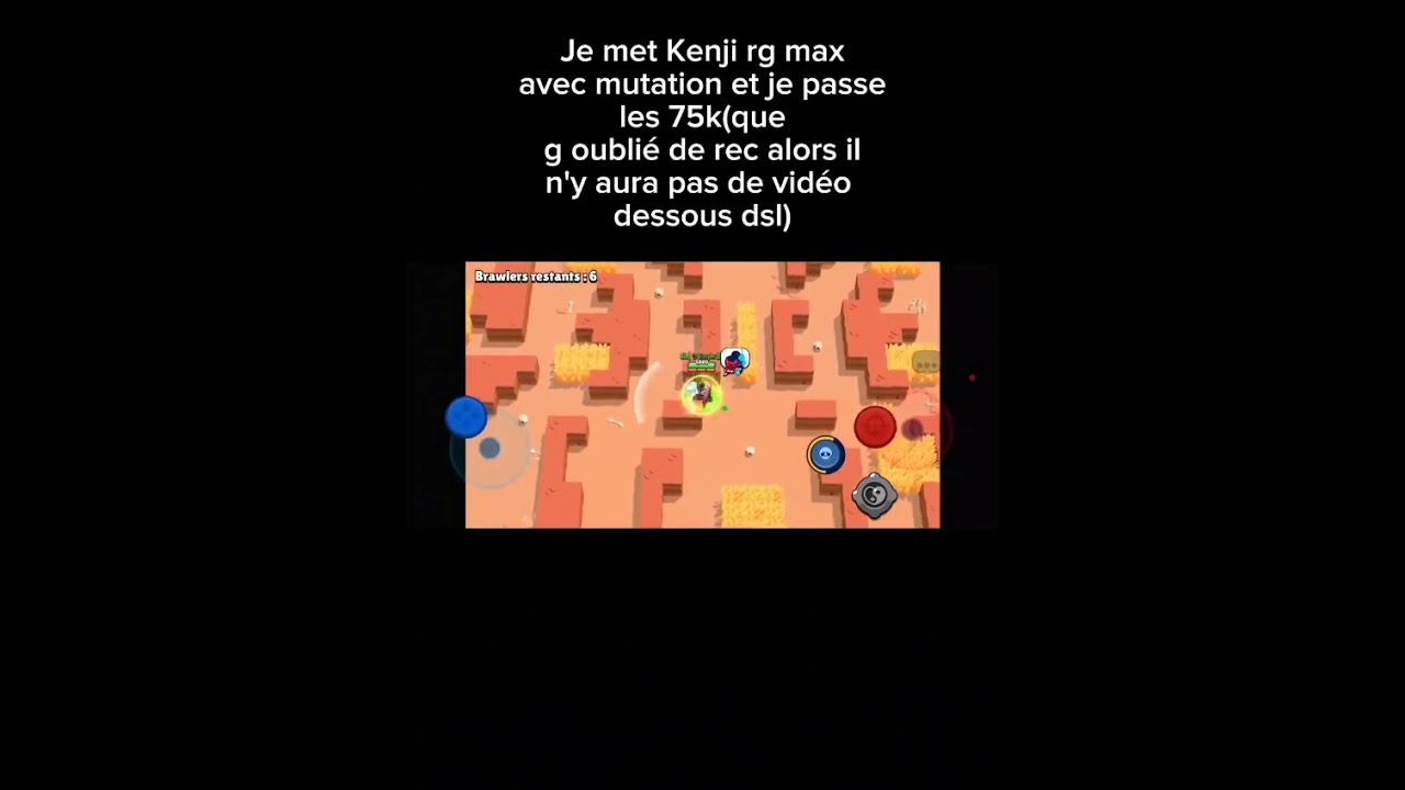 Je met Kenji rg max avec les mutations et je passe les 75k! 