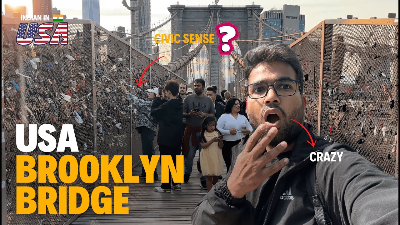 Brooklyn Bridge USA 🇺🇸 | Vlog 352 | USA Vlog Hindi