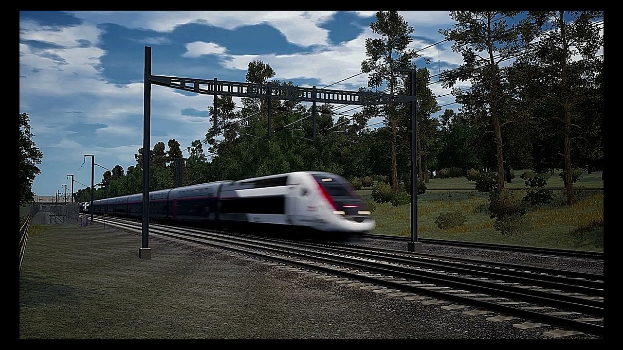 TGV 216 & 218 passes Aix en Provence TGV