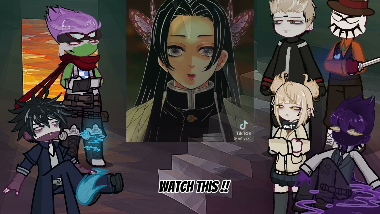 MHA BNHA villains 𝙧𝙚𝙖𝙘𝙩 𝙩𝙤 Kanae | Giyuu | Demon slayer | Deku | Gacha life