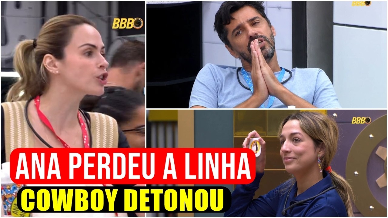 🚨 TRETA NO BBB 26! Ana Paula Parte Pra Cima de Cowboy e Samira Choca com Decis&atilde;o🔥