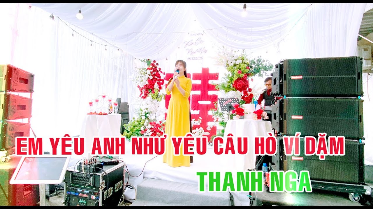 EM YÊU ANH NHƯ  CÂU HÒ VÍ DẶM - LIVE THANH NGA - TUẤN MIỀN TÂY