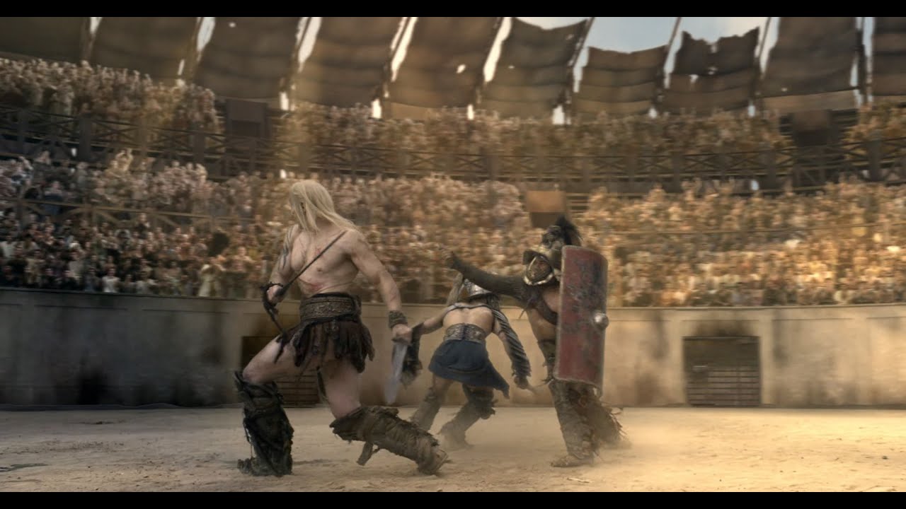 Spartacus & Crixus VS Theokoles