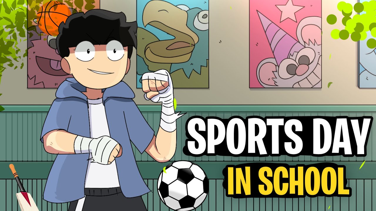 My School Sports Day | hindi storytime animation Ft. @NOT YOUR TYPE