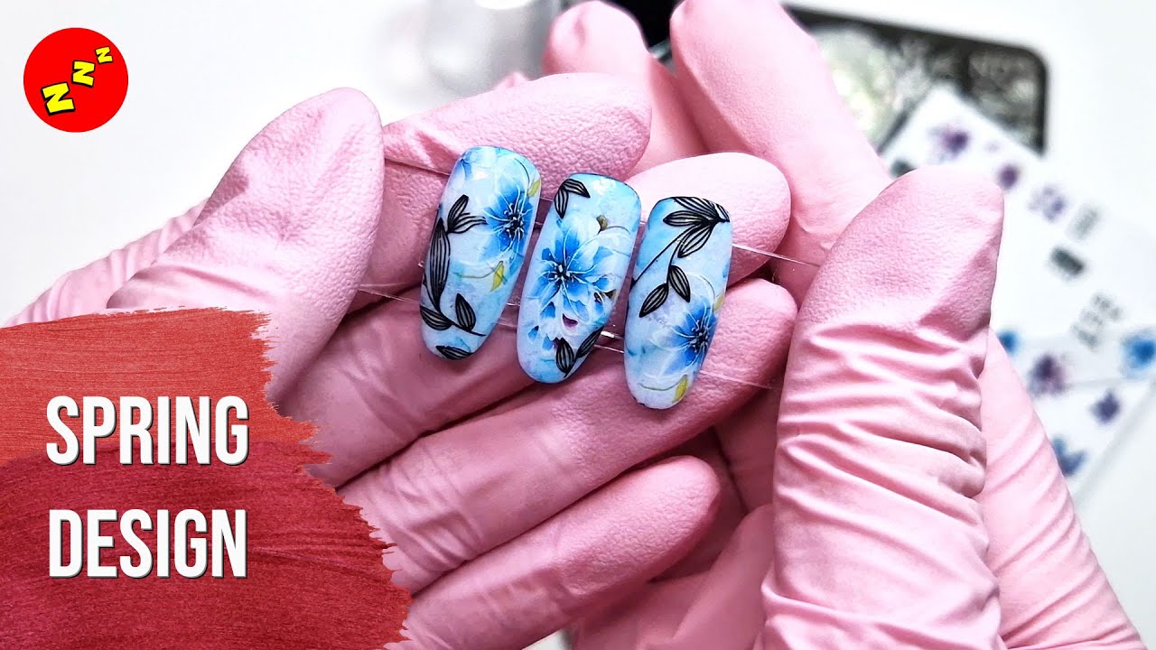 Frühling Design mit Nail Stickern & Stamping | Lazy Nailz 82