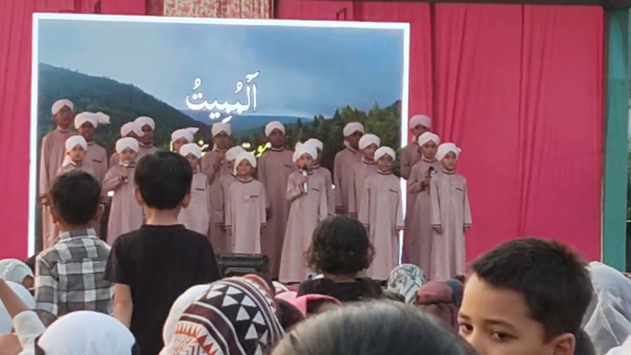 My elder son Mubin Patel and his group recited Asmaul Husna (99 names of Allah). hera school Amod