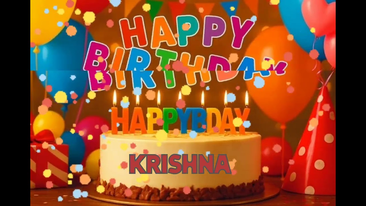 Krishna Happy Birthday | Happy Birthday Song for Krishna