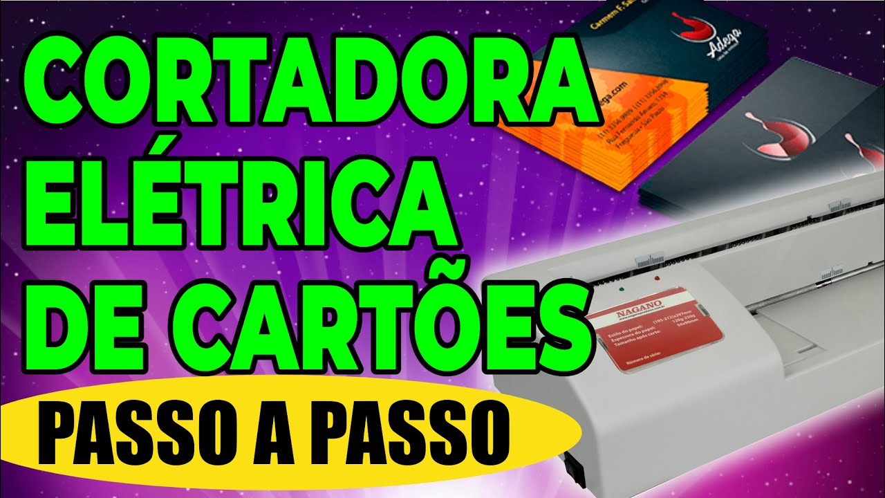 Cortadora Eletrica de Cartões Nagano - Como usar, Gabarito, Dicas e Macetes