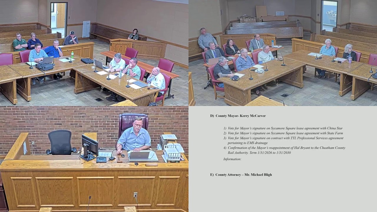 Cheatham County, Tennessee Commission Workshop March 9, 2026
