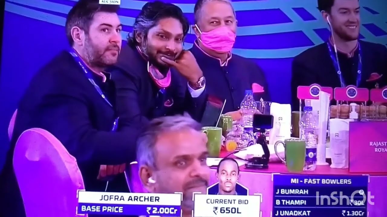 sangakkara trying to convince CSK & SRH to join jofra archer bidding