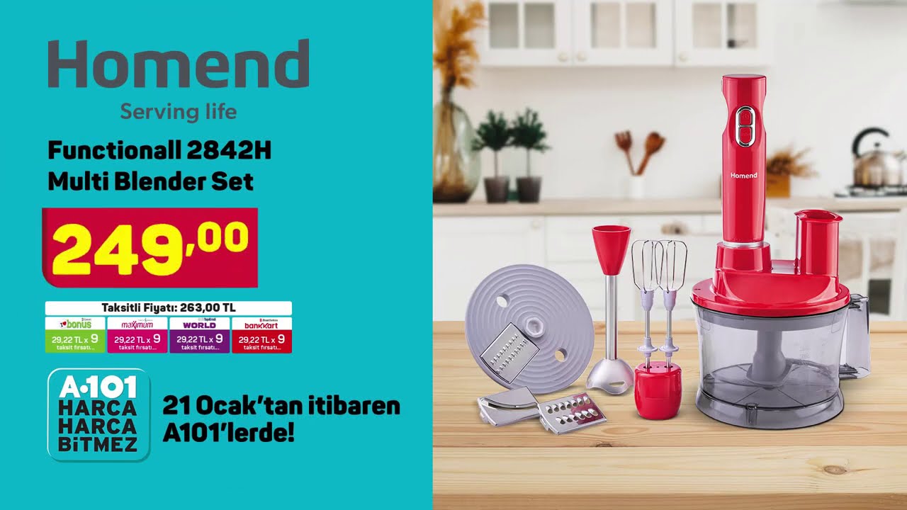 Aldın Aldın! - 21 Ocak | Homend Functionall 2842H Multi Blender Set