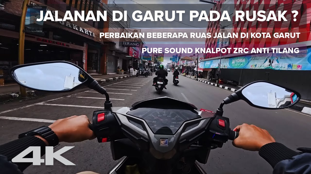Pure Sound Knalpot ZRC di Honda Vario 150 - Menyusuri Jalan Kota Garut di Pagi Hari Yang Sejuk
