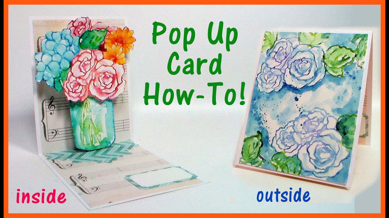 Pop Up Problems and Easy Watercolor Stamping!