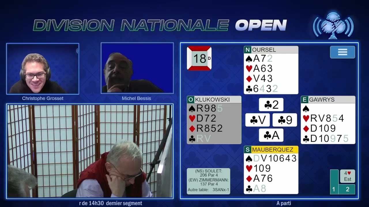 Finale Division Nationale 1 Open Bridge 2023 Segment 6