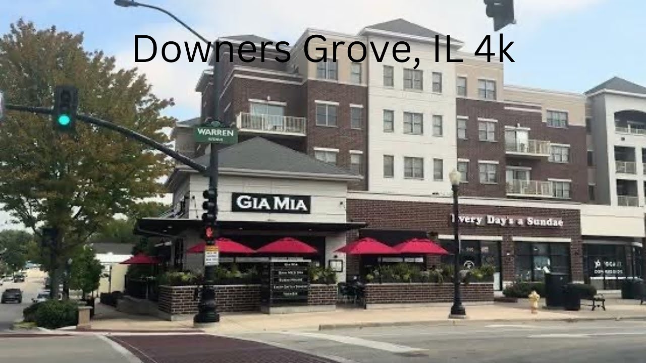 Relaxing drive around Downers Grove, IL 4k