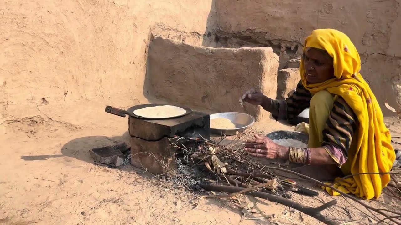 Desert Women Morning Routine In Winter Pakistan || Village Life Pakistan || Traditional Food 