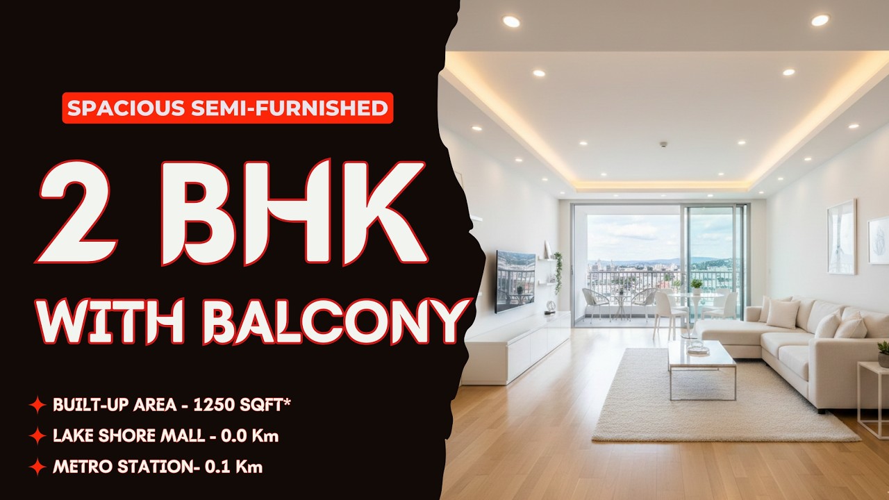🏡 2 BHK Semi-Furnished Flat with Balcony for Sale in Thane West, Premium Urban Living #ThaneProperty