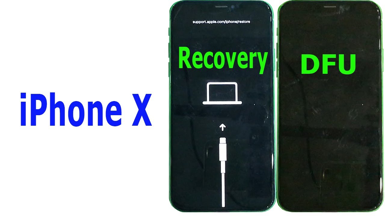 How to enter RECOVERY mode and DFU mode iPhone X