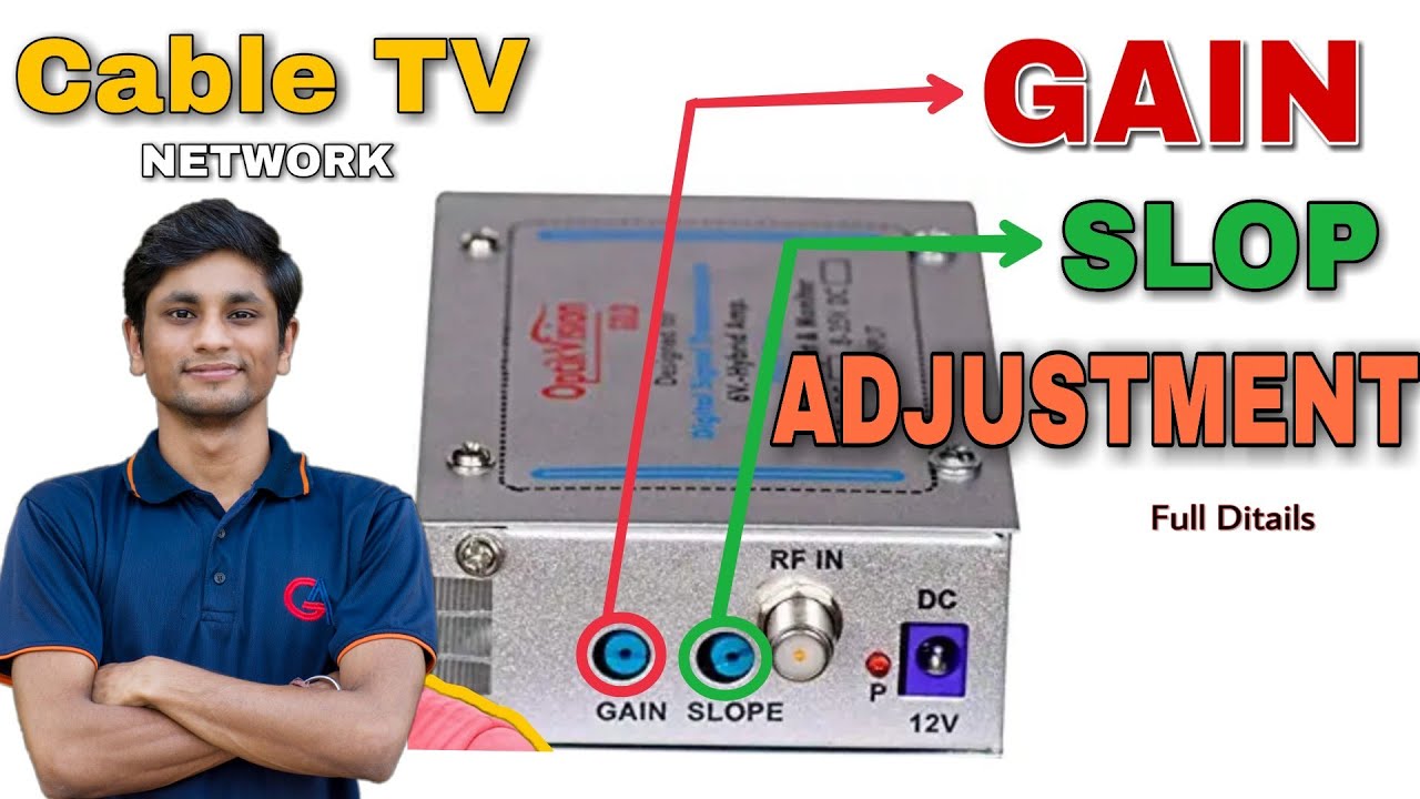 How to adjust Gain and Slop on Cable TV network use the Digital Meter | @Electro Koten