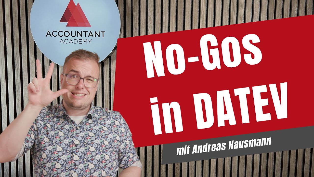 3 Dinge, die du in DATEV Rechnungswesen nicht machen solltest