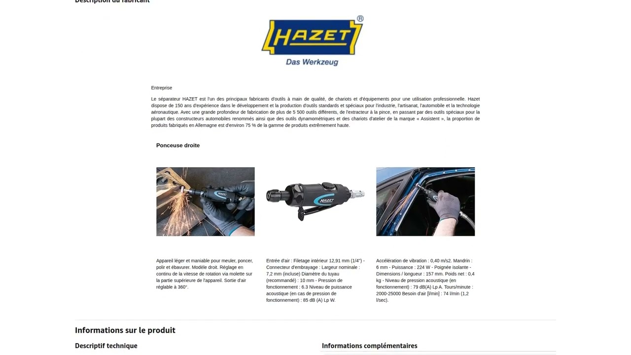 Hazet 9032N-1 (2026) : La ponceuse qui révolutionne la finition avec sa légèreté et sa précision !