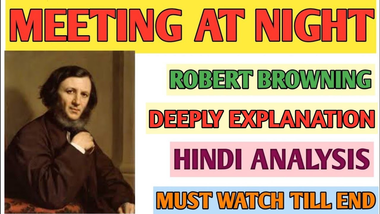 Meeting at night by Robert Browning in hindi । Data Tuition