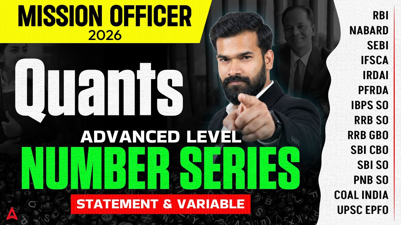 Advance Level Number Series in One Video | Complete for Mission Officer 2026 | Quants By Rahul Meena