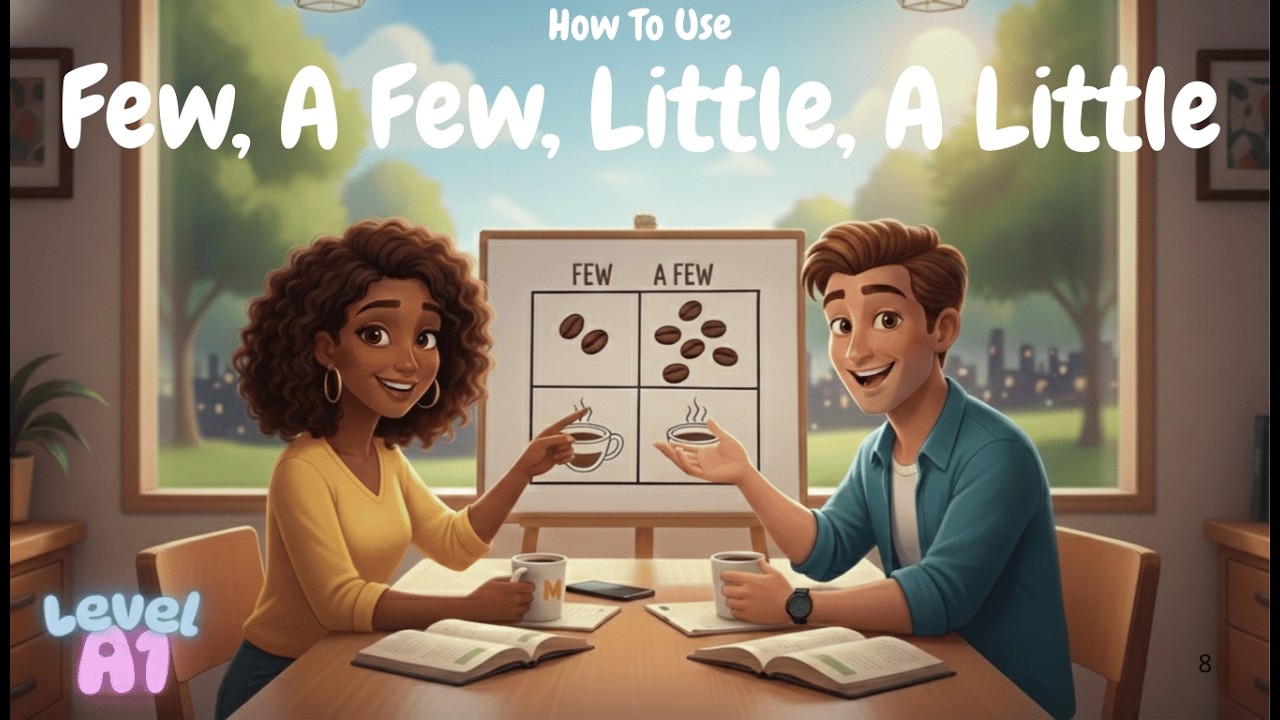How to Use Few, Little, A Few, A Little | Confusing Quantifiers | Level A1