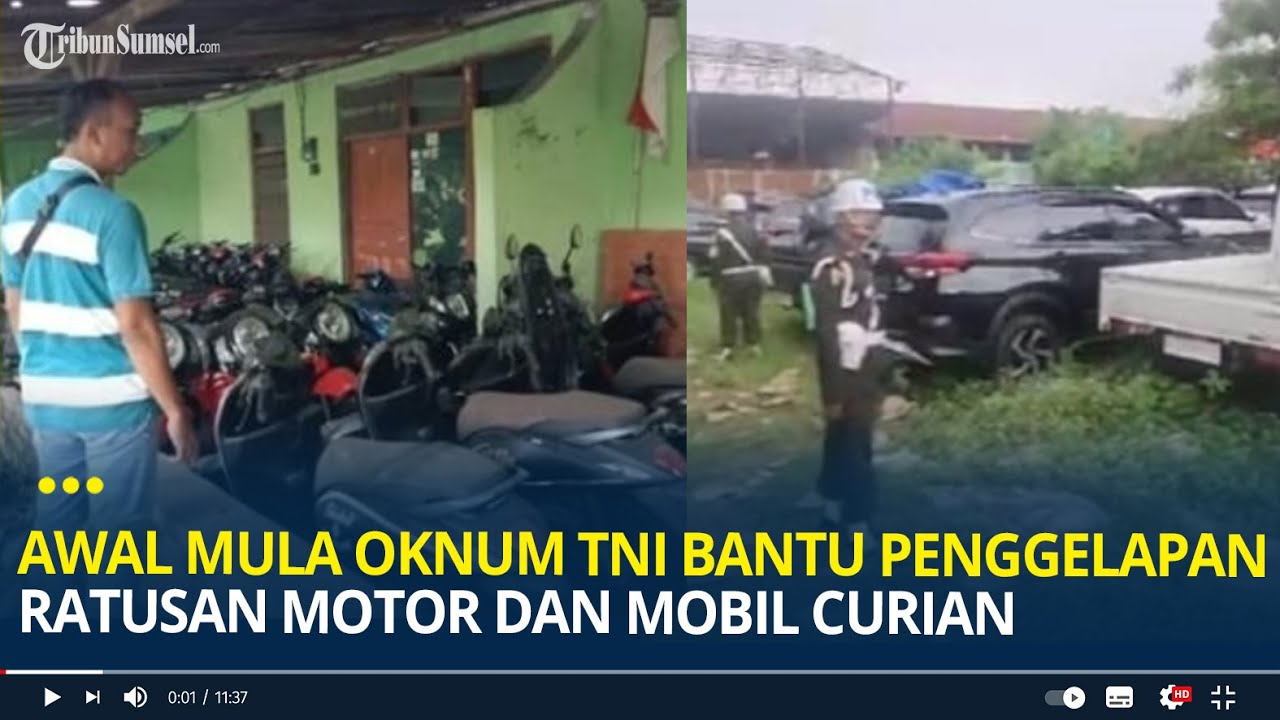 Awal Mula Kopda AS Oknum TNI Diduga Bantu Penggelapan Ratusan Motor dan Mobil Curian