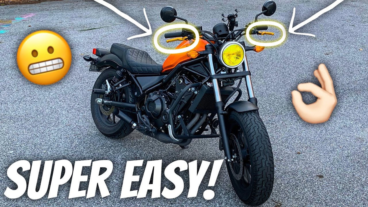 Установка новых рычагов сцепления и тормоза на мой Honda Rebel 500!