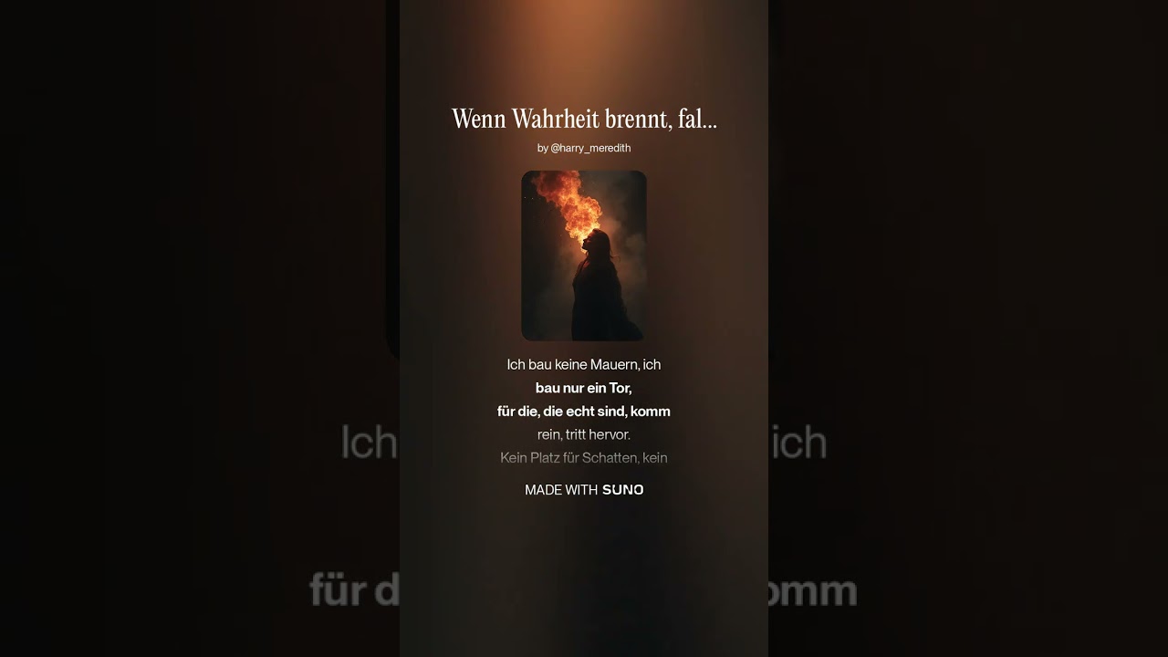Wenn Wahrheit brennt, fallen Masken