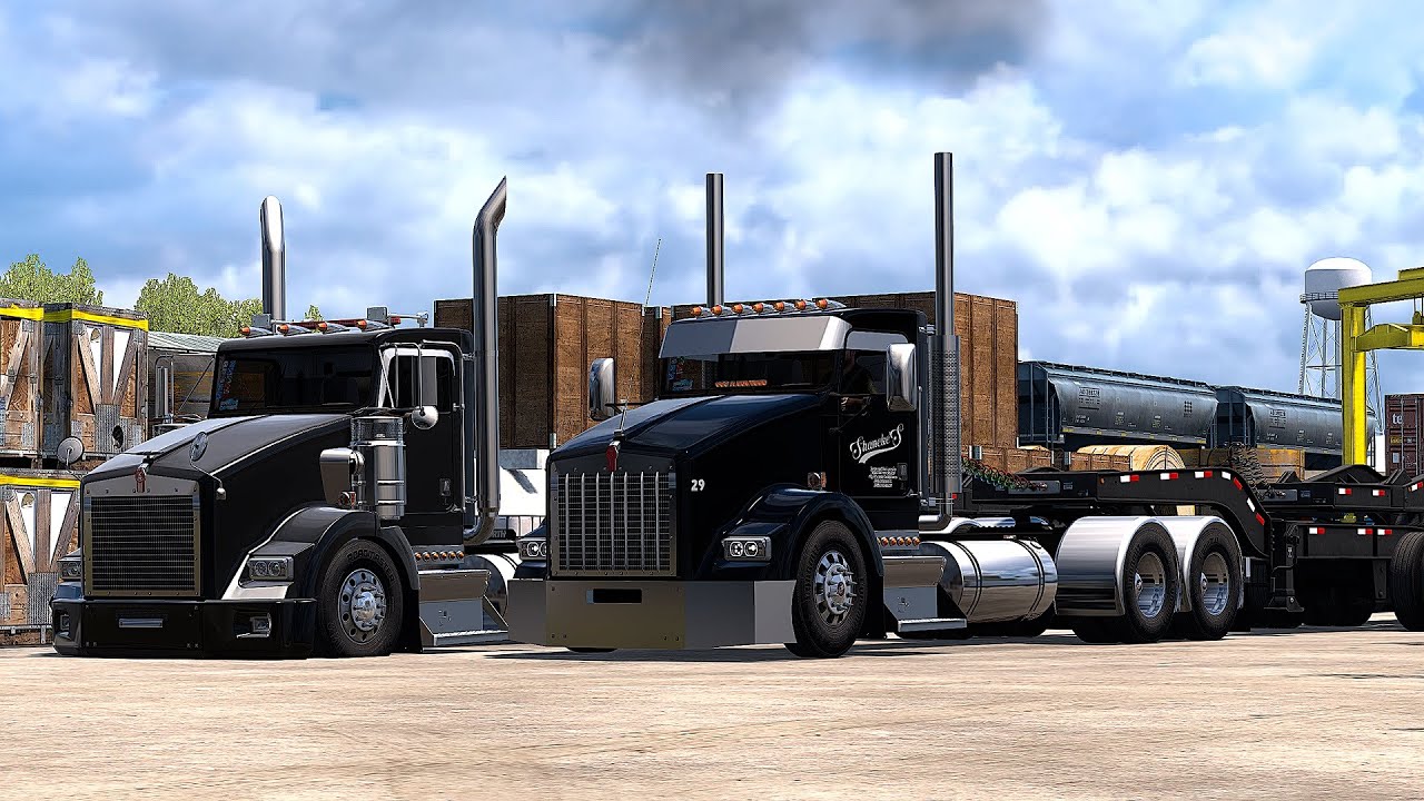 #56 | Kenworth T800 | Heavy Cargo Convoy | Rollin Realistic Driving | Ats v1.57