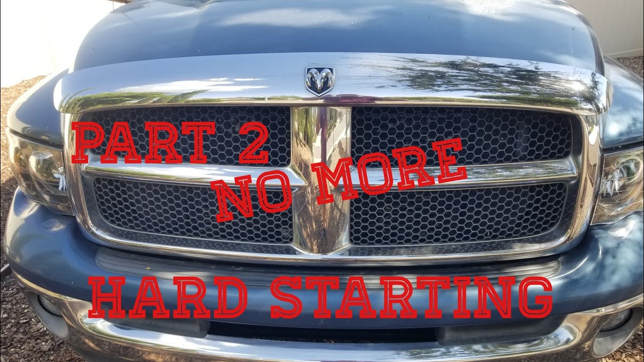 How I solved my hard starting 03 dodge ram 2500 5.9l Cummins Diesel part 2