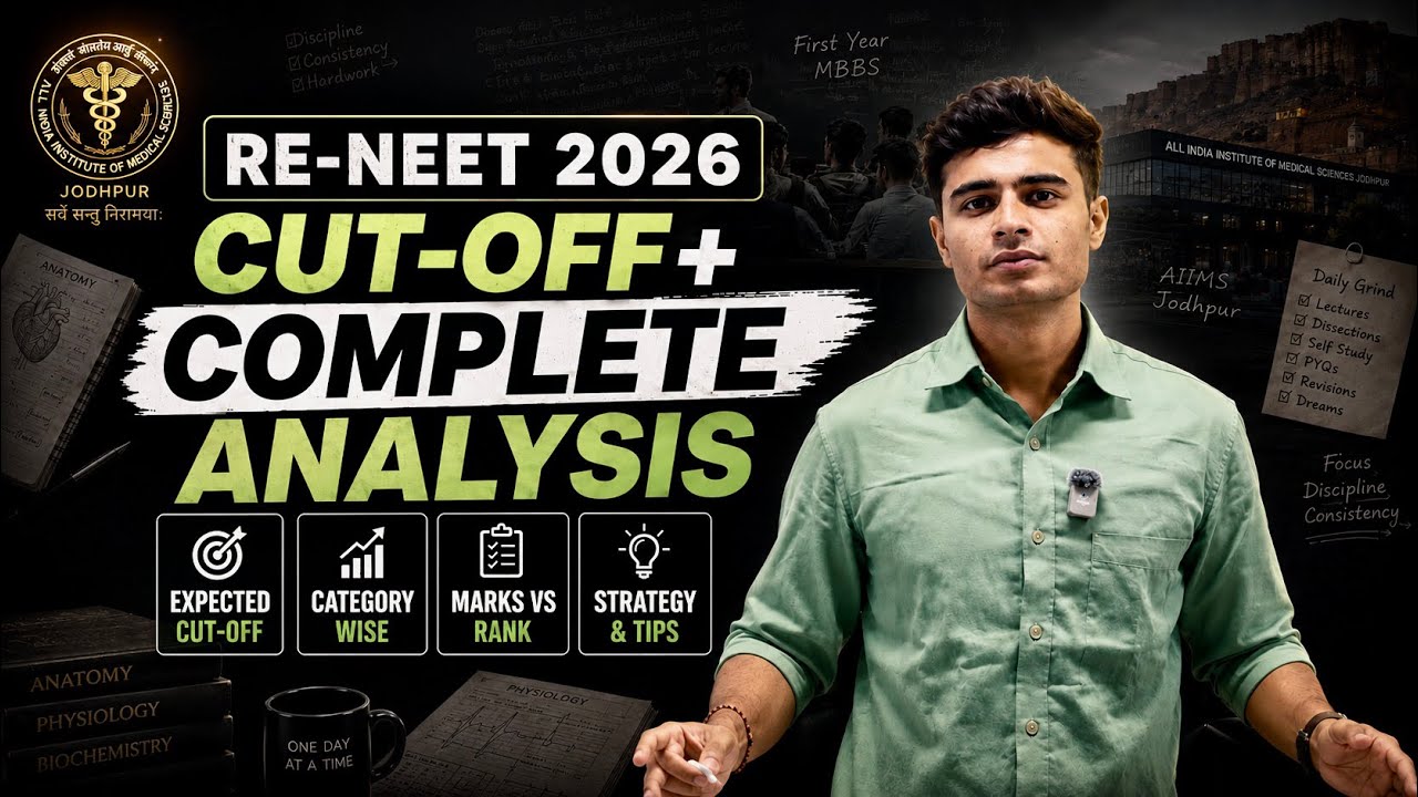 RE-NEET 2026 Expected Cut-Off Revealed! 📉 (Safe Score for GMC)😱
