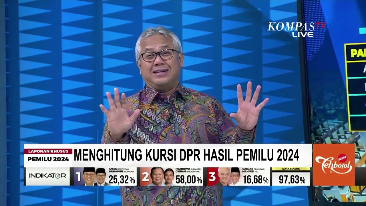Eks Ketua KPU Jelaskan Cara Penentuan Kursi DPR Hasil Pemilu 2024